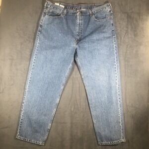 Levi's Men's Relaxed Straight Blue Denim Jeans Size 44x32 Preowned GUC